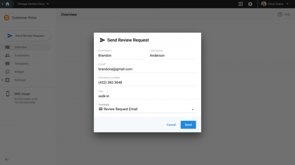 Customer Voice Dashboard – Express