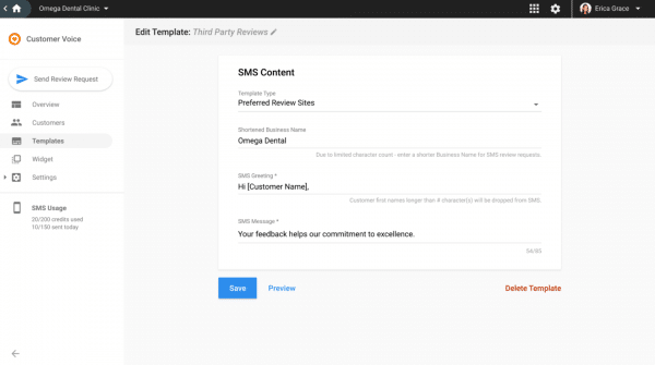 Customer Voice Dashboard – Express