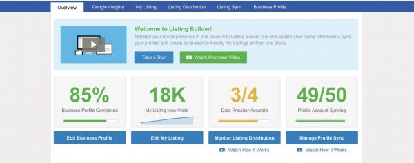 Listing Builder Dashboard