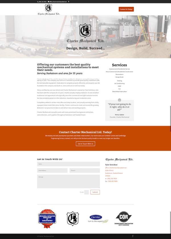 Website Creation – Landing Page
